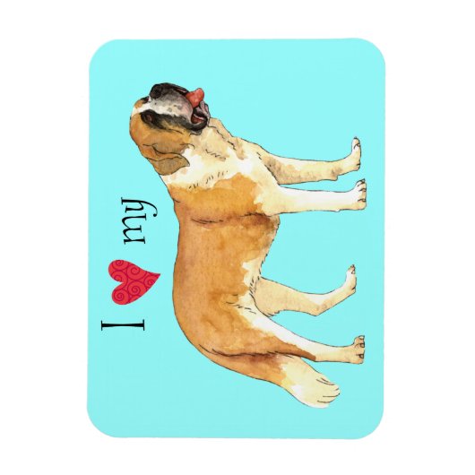 Ik hou van mijn St. Bernard Magneet (Verticaal)