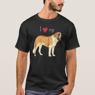 Ik hou van mijn St. Bernard T-shirt