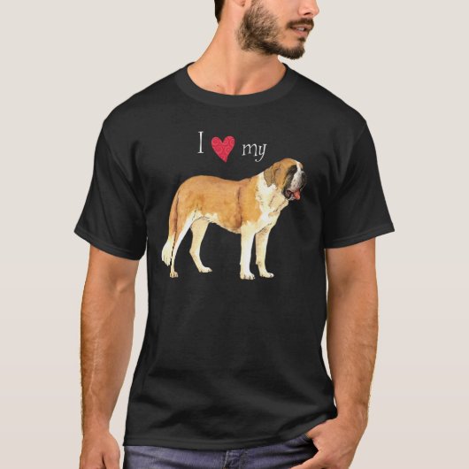 Ik hou van mijn St. Bernard T-shirt (Voorkant)