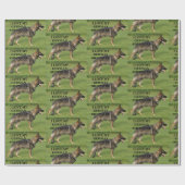 Ik hou van mijn stabiele Duitse herder Cadeaupapier (Vlak)