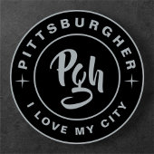 Ik hou van mijn stad Pittsburgh Pgh Yinzer  Retro Hoodie