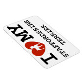 Ik hou van mijn Staffordshire terrier magneet (Rechterzijde)