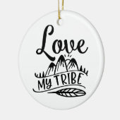 Ik hou van mijn stam keramisch ornament (Links)