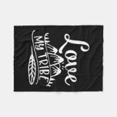 Ik hou van mijn stam. Ontwerp om uw liefde aan iem Fleece Deken (Voorkant (Horizontaal))