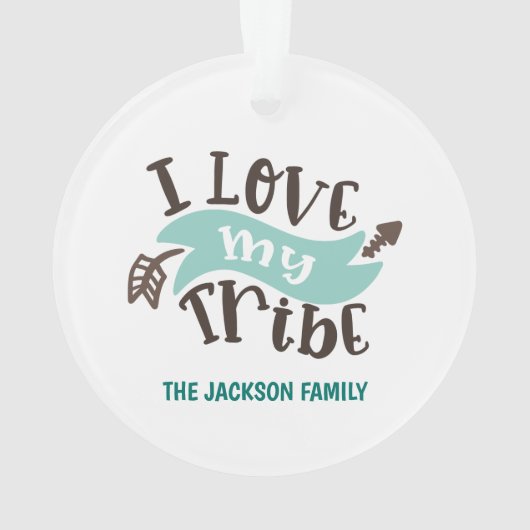  Ik hou van mijn stam Ornament (achterkant)