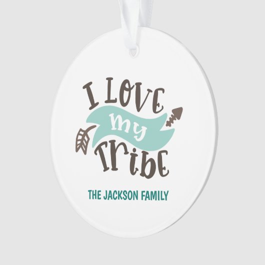  Ik hou van mijn stam Ornament (voorkant)