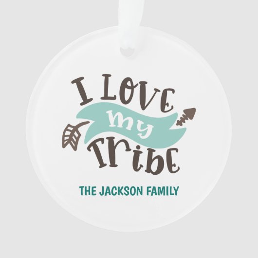  Ik hou van mijn stam Ornament (voorkant)