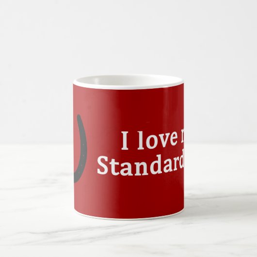 Ik hou van mijn stampaard koffiemok (Center)