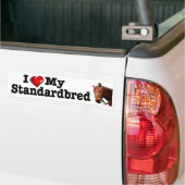 Ik hou van mijn standaard paardendecel bumpersticker (Op Truck)