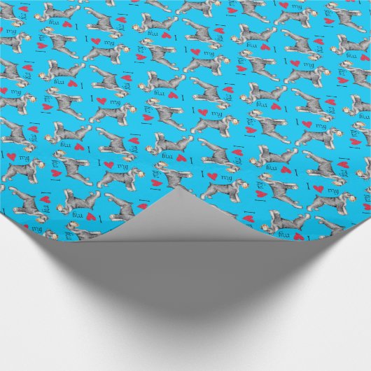 Ik hou van mijn standaard Schnauzer Cadeaupapier (Hoek)