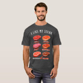 Ik hou van mijn steak-medium-zeldzame t-shirt (Voorkant volledig)