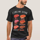 Ik hou van mijn steak-medium-zeldzame t-shirt (Voorkant)