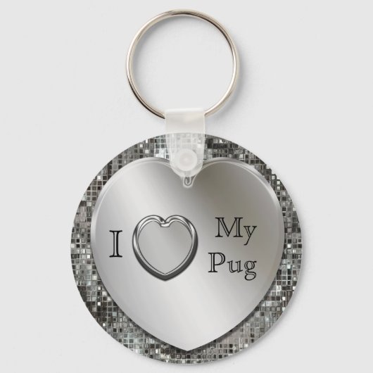 Ik hou van mijn stekelhoofdketting sleutelhanger (Voorkant)