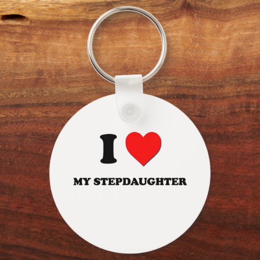 Ik hou van mijn Stepdochter Sleutelhanger (Voorkant)