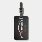 Ik hou van mijn STI Bagagelabel (Voorkant verticaal)