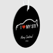 Ik hou van mijn STI - Subaru WRX Impreza STI Ornament (voorkant)