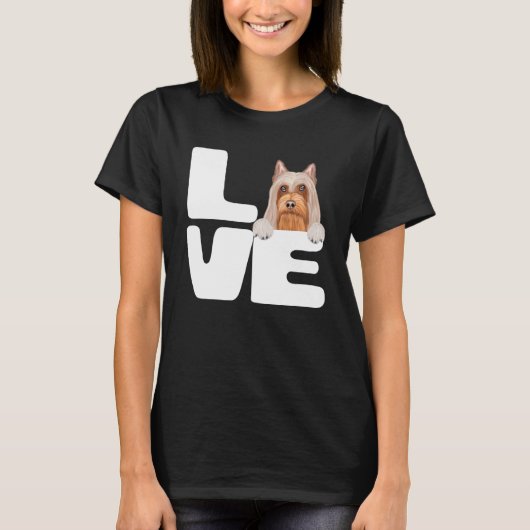 Ik hou van mijn stomme terrier Dog T-shirt (Voorkant)