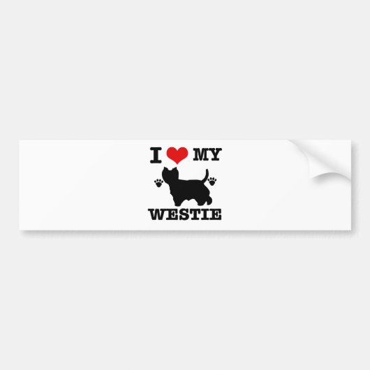 Ik hou van mijn stropdas bumpersticker (Voorkant)