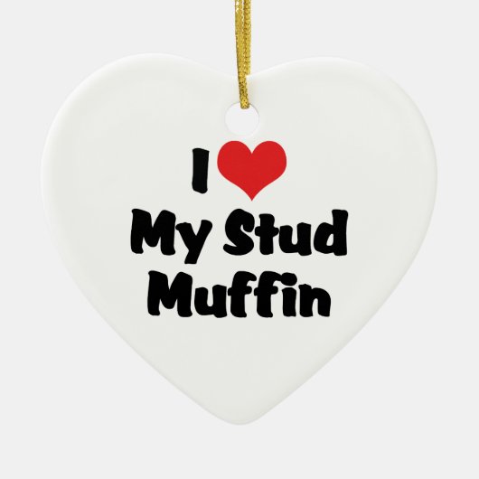 Ik hou van mijn Stud Muffin Ornament (Voorkant)