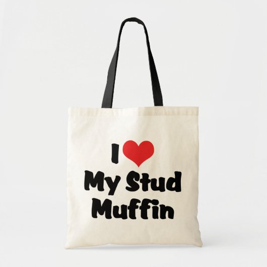 Ik hou van mijn Stud Muffin Tote Bag (Voorkant)