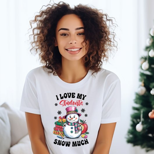 Ik hou van mijn studenten kerst T-shirt