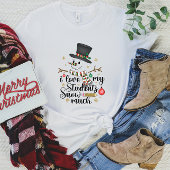 Ik hou van mijn studenten sneeuw veel leraar Xmas T-shirt