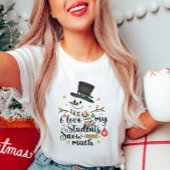 Ik hou van mijn studenten sneeuw veel leraar Xmas T-shirt