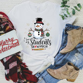 Ik hou van mijn studenten sneeuw veel T-shirt