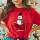 Ik hou van mijn studenten sneeuw veel T-shirt