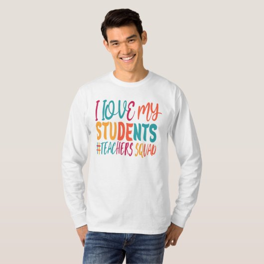 IK HOU VAN MIJN STUDENTEN. T-SHIRT (Voorkant volledig)