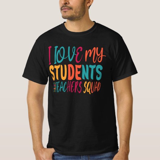 IK HOU VAN MIJN STUDENTEN. T-SHIRT (Voorkant)
