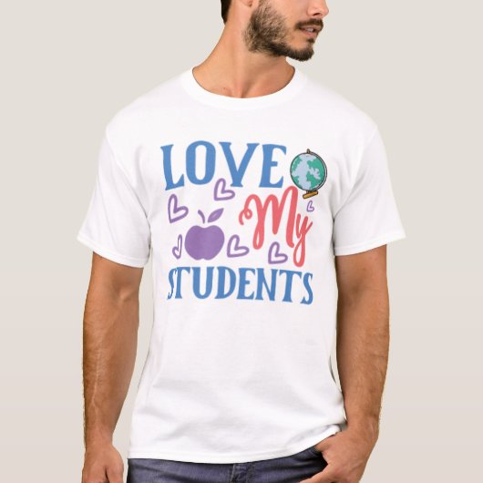 Ik hou van mijn studenten t-shirt (Voorkant)