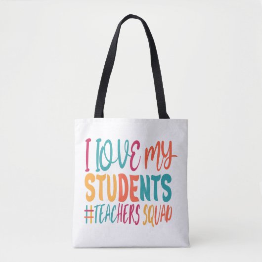 IK HOU VAN MIJN STUDENTEN. TOTE BAG (Voorkant)