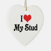 Ik hou van mijn studie keramisch ornament (Rechts)