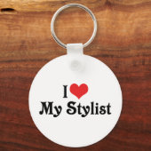 Ik hou van mijn stylist sleutelhanger (Voorkant)