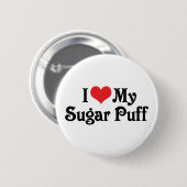 Ik hou van mijn Suar Puff Ronde Button 5,7 Cm (Voorkant /achterkant)