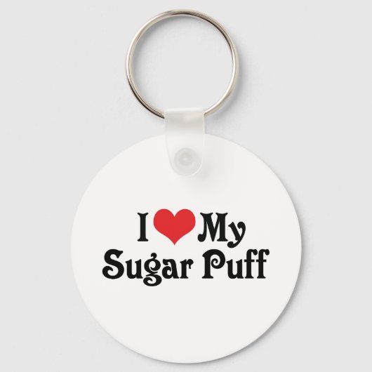 Ik hou van mijn Suar Puff Sleutelhanger (Voorkant)
