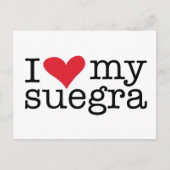 Ik hou van mijn suegra (schoonmoeder) briefkaart (Voorkant)