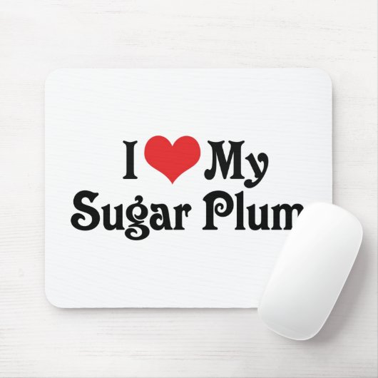 Ik hou van mijn Sugar Plum Muismat (Met muis)