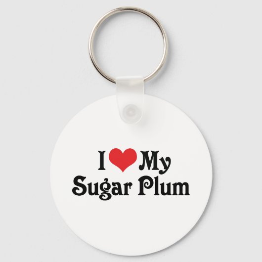 Ik hou van mijn Sugar Plum Sleutelhanger (Voorkant)