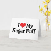 Ik hou van mijn Sugar Puff Kaart (Gele Bloem)