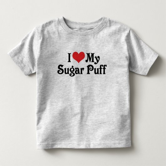 Ik hou van mijn Sugar Puff Kinder Shirts (Voorkant)
