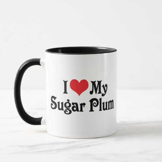 Ik hou van mijn suikerpruim mok (Links)