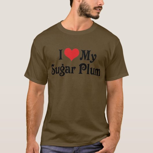Ik hou van mijn suikerpruim t-shirt (Voorkant)
