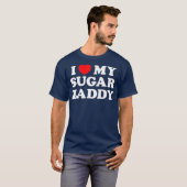 Ik hou van mijn suikerriet Zaddy papa Funny Vader' T-shirt (Voorkant volledig)