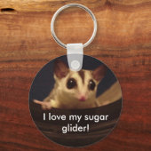 Ik hou van mijn suikerzweefvliegtuig! sleutelhange sleutelhanger (Voorkant)