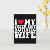 Ik Hou Van Mijn Super Heet Autistische Vrouw Gewel Kaart (Gele Bloem)