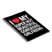 Ik hou van mijn super hete prachtige Vriendin Notitieboek (Rechterzijde)