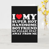 Ik hou van mijn super knappe vriend dus alsjeblief kaart (Gele Bloem)