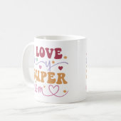 Ik hou van mijn super moeder-moeder- koffiemok (Voorkant links)